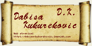 Dabiša Kukureković vizit kartica